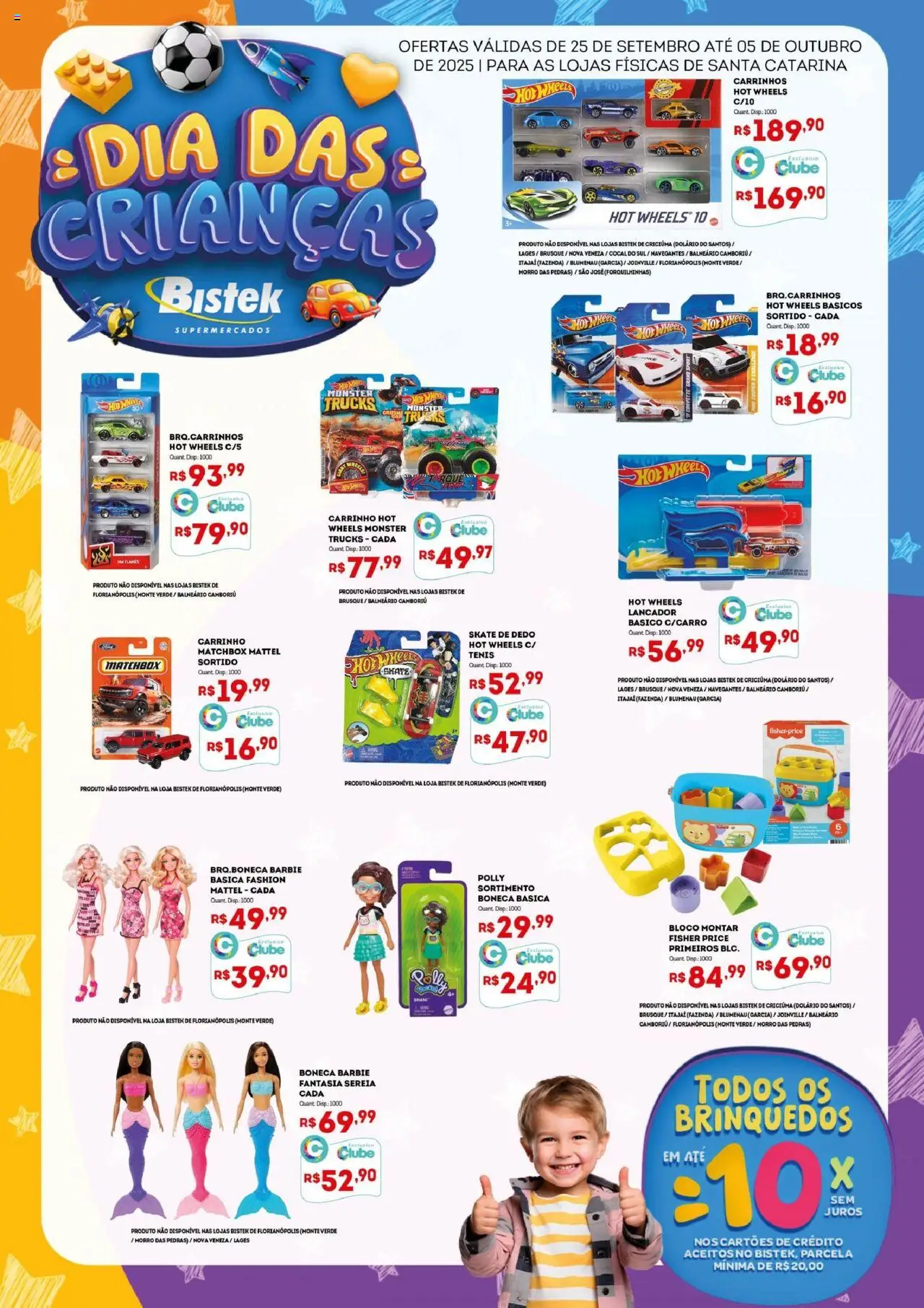 Bistek Supermercados folheto "Ofertas Dia das Crianças" válido a partir de 25/09/2025 - número de página 1