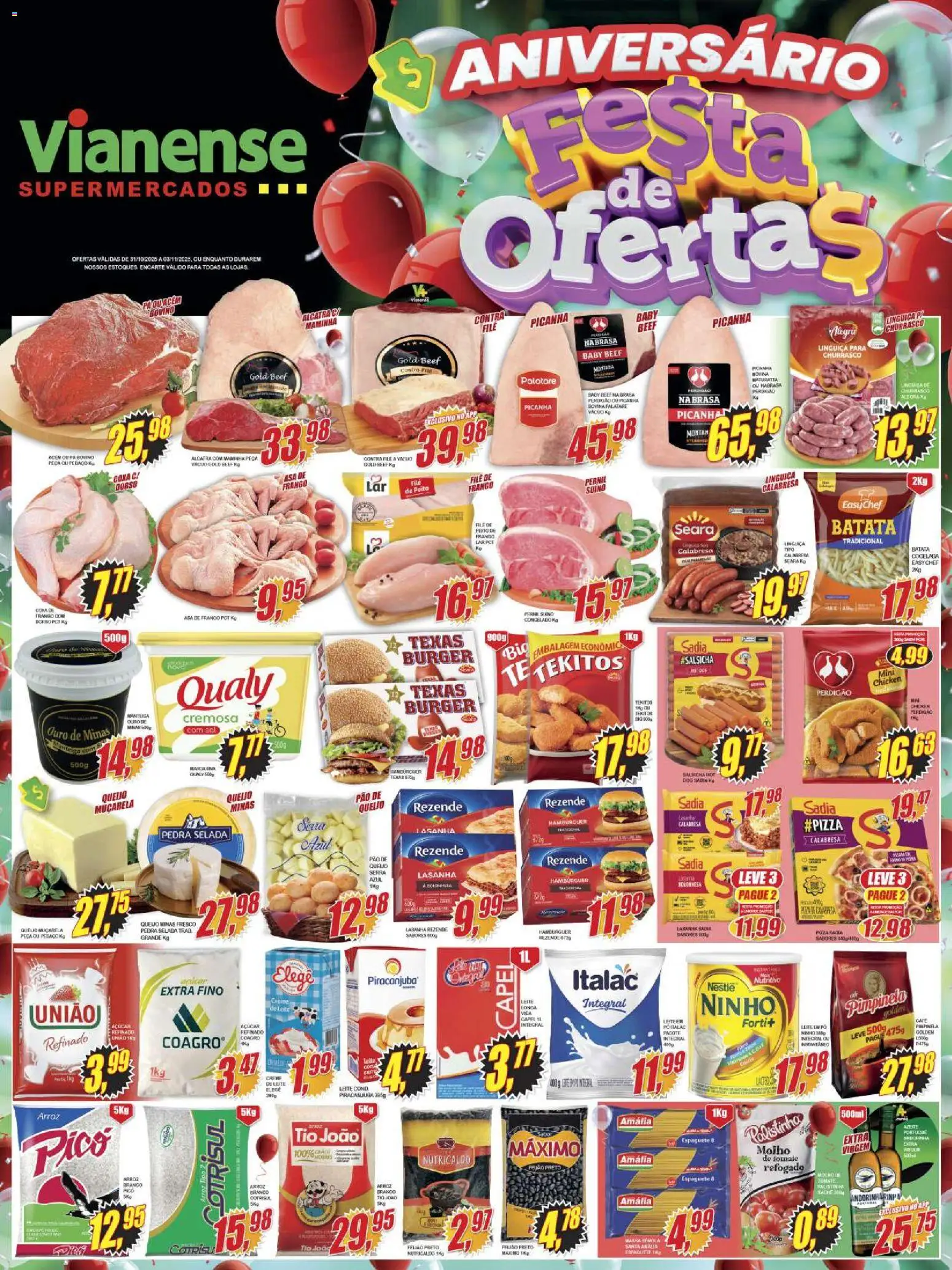 Pré-Visualização do folheto "Encarte" da loja Vianense válido a partir de 31/10/2025