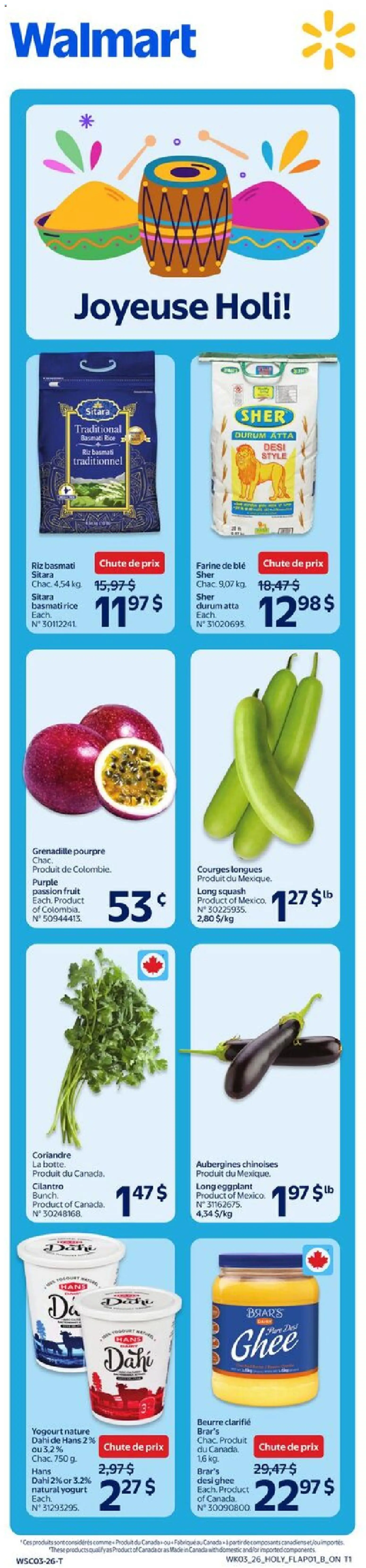 Preview of leaflet Marchandise générale from shop Walmart is valid from Feb 12, 2026