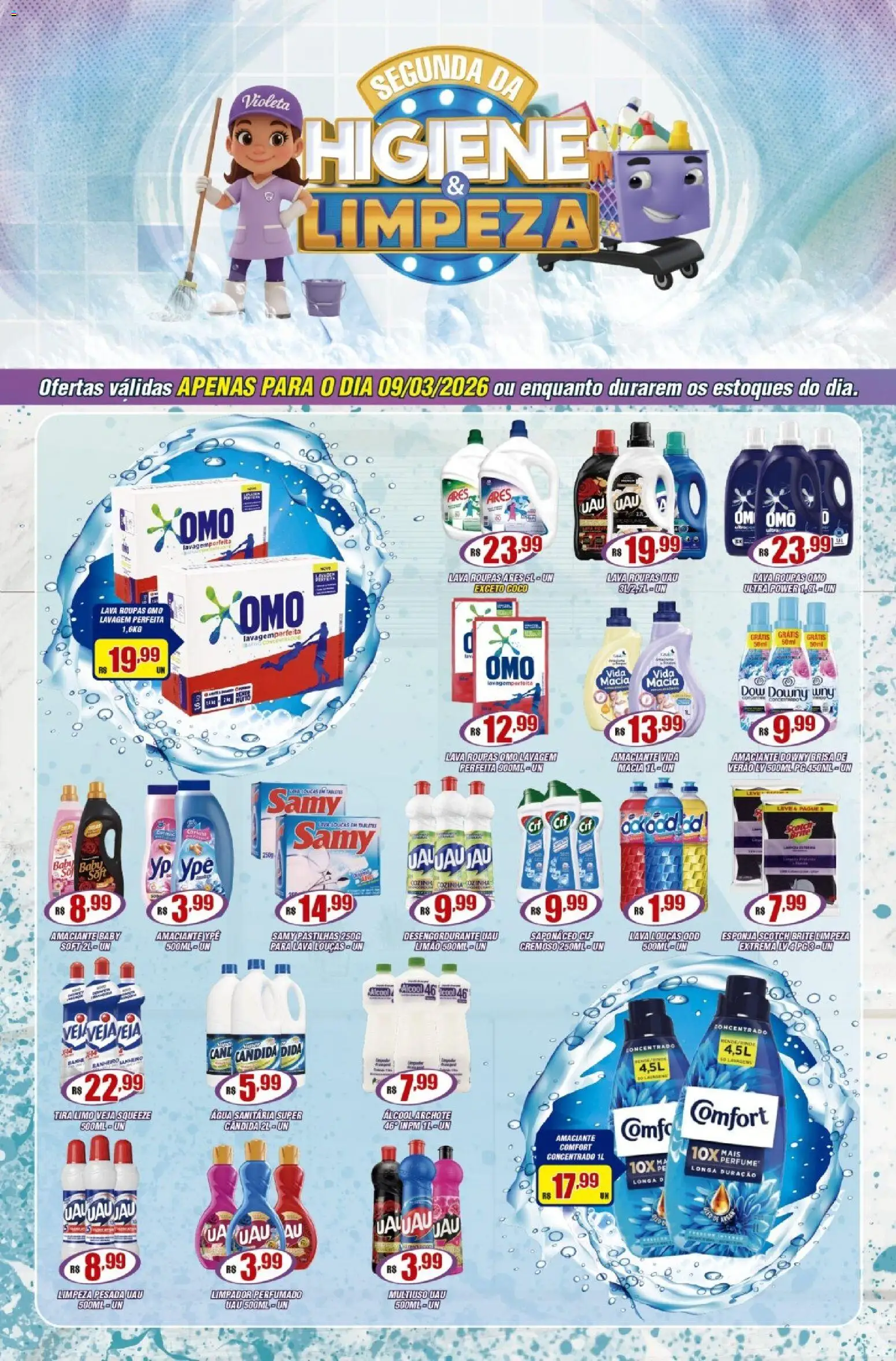 Pré-Visualização do folheto "Violeta Supermercados - Ofertas da semana" da loja Violeta Supermercados válido a partir de 09/03/2026