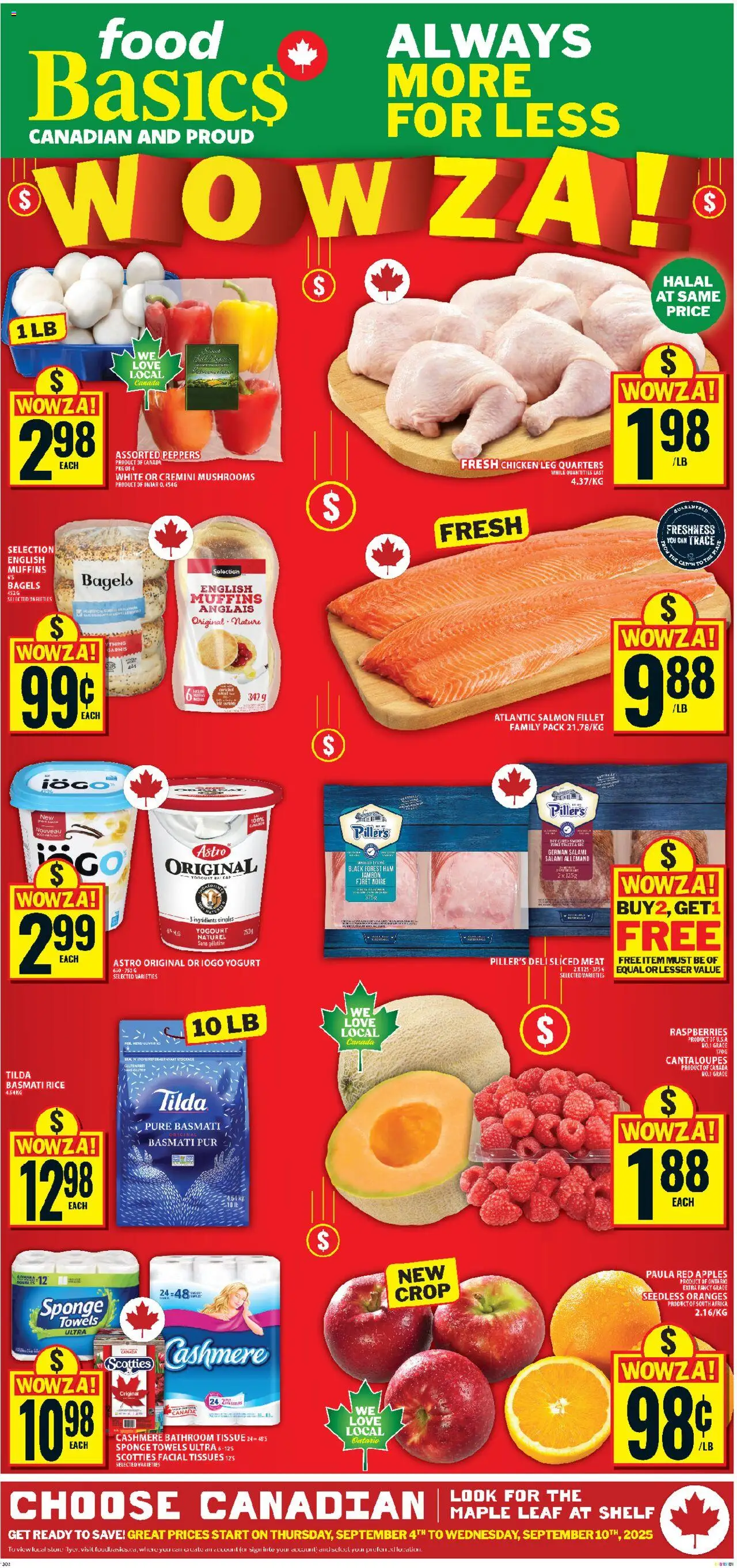 Food Basics flyer valid from Sep 04, 2025 - page number 1