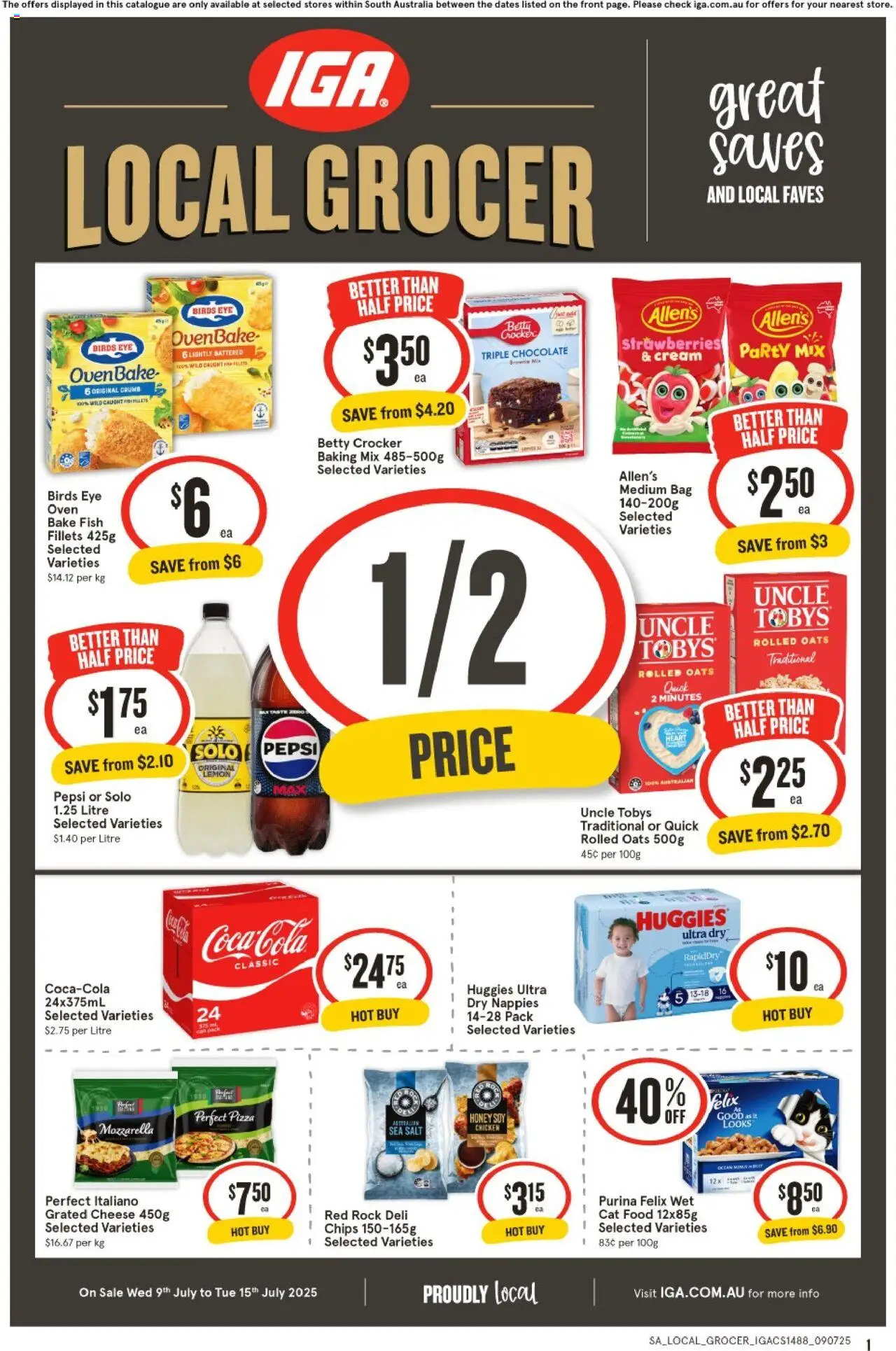 IGA catalogue valid from 09/07/2025 - page 1