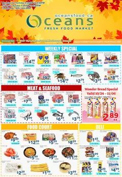 Preview of leaflet Weekly Flyer - Mississauga from shop Oceans is valid from Oct 24, 2025