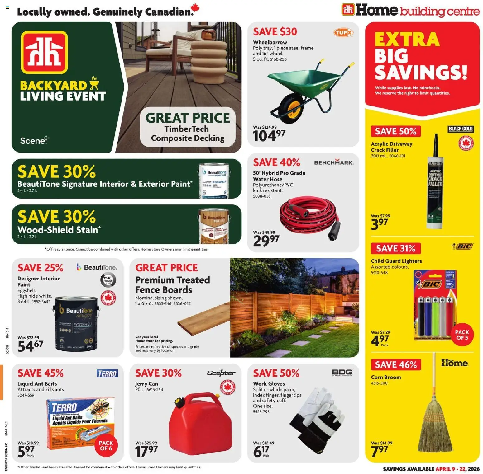 Preview of leaflet Home Hardware flyer - NL from shop Home Hardware is valid from Apr 09, 2026