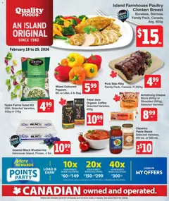Preview of leaflet Weekly flyer / circulaire from shop Quality Foods is valid from Feb 19, 2026