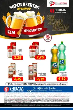Pré-Visualização do folheto "Ofertas Grupo Petrópolis" da loja Shibata válido a partir de 30/10/2025