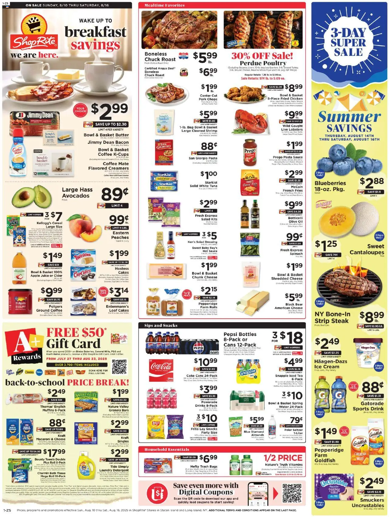 ShopRite Circular from 08/10/2025 >> Weekly Ad, flyer - Page number 1