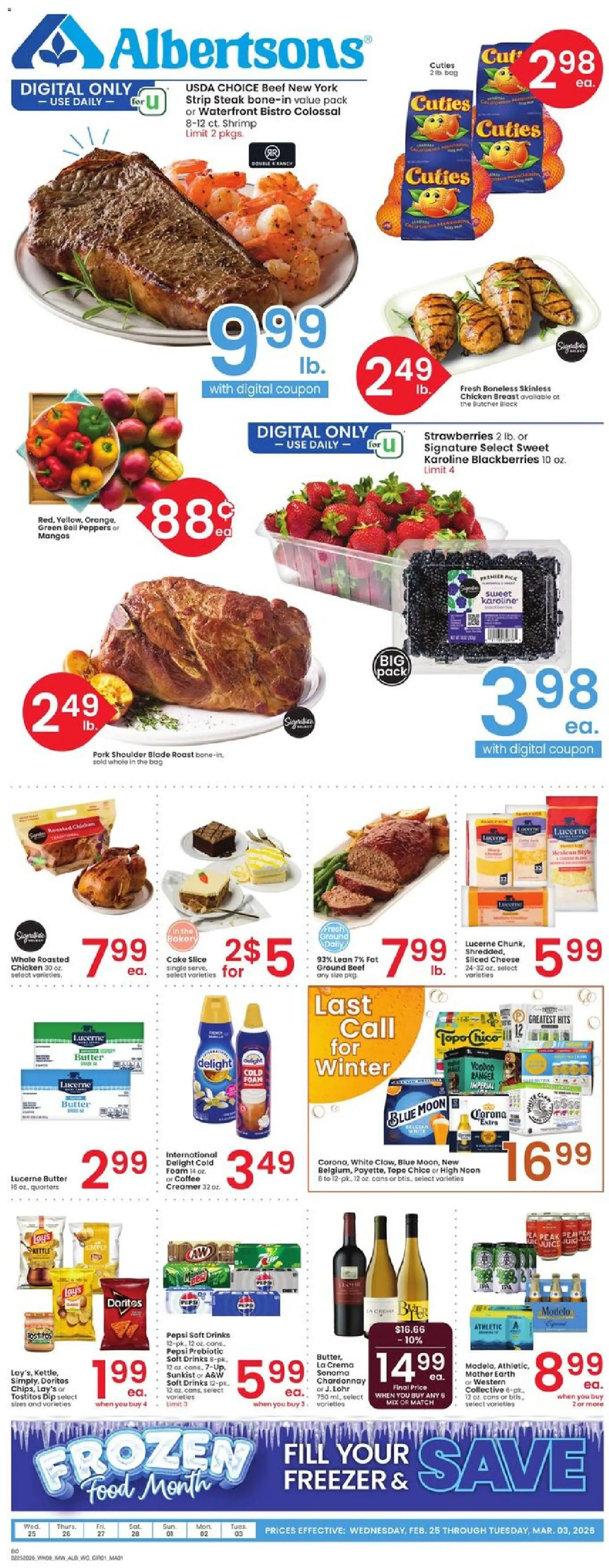 Ad Preview of Albertsons Weekly Ad from 02/25/2026