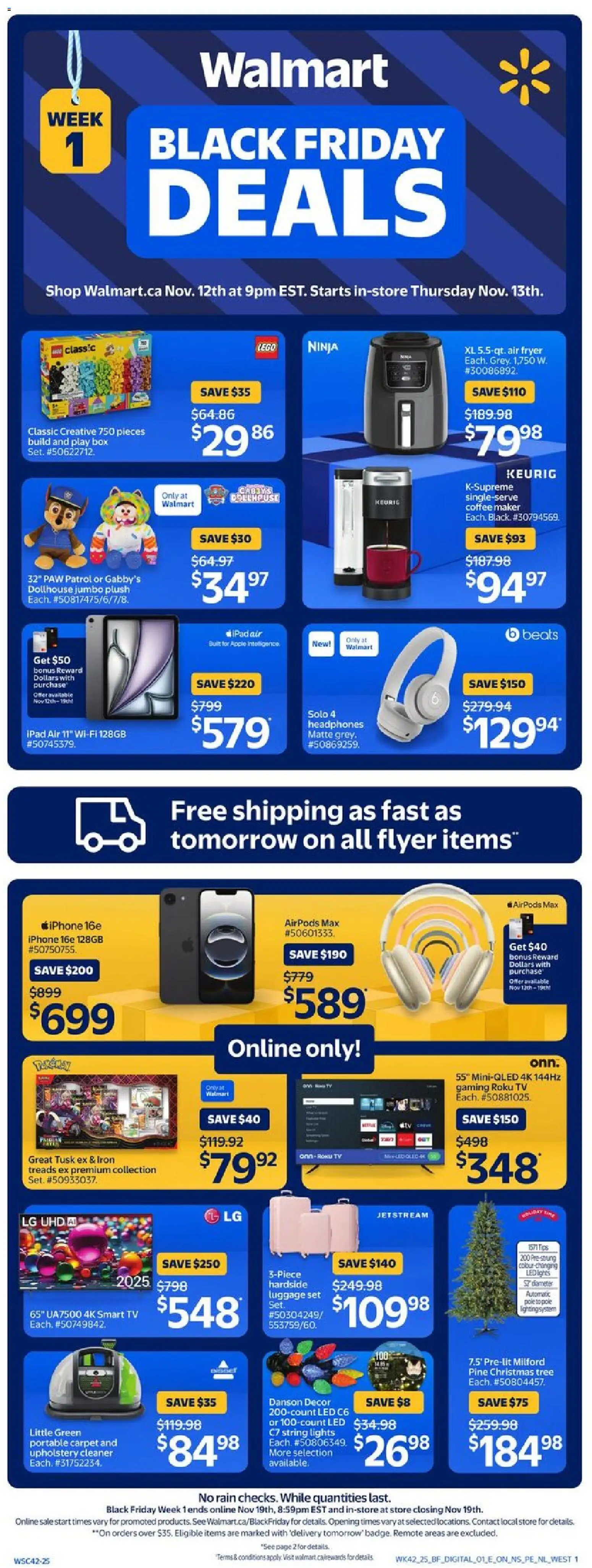 Preview of leaflet Black Friday Flyer from shop Walmart is valid from Nov 13, 2025