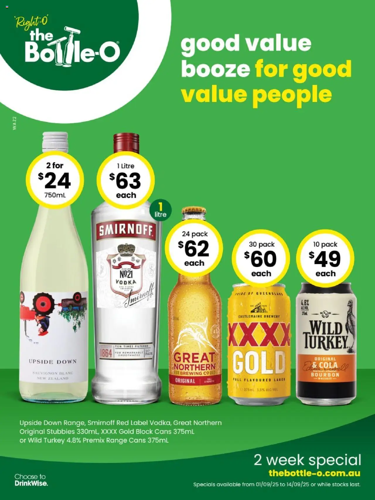 The Bottle-O catalogue valid from 01/09/2025 - page 1