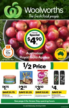 Preview of catalogue Woolworths catalogue NSW from shop Woolworths valid 22/04/2026