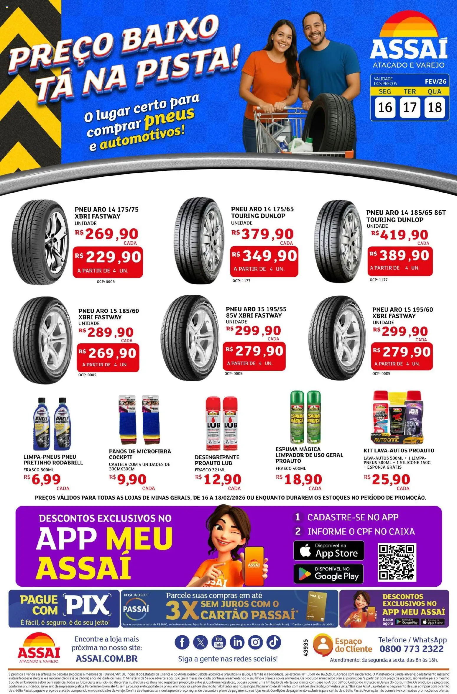 Pré-Visualização do folheto "Encarte - MG" da loja Assaí Atacadista válido a partir de 16/02/2026