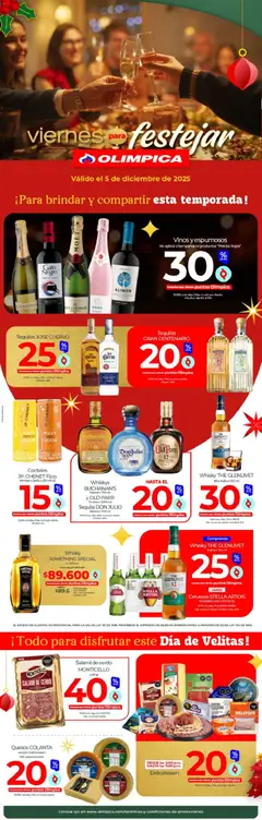  Vista previa del prospecto Viernes para festejar del almacen Olímpica válida del 05/12/2025 al 05/12/2025