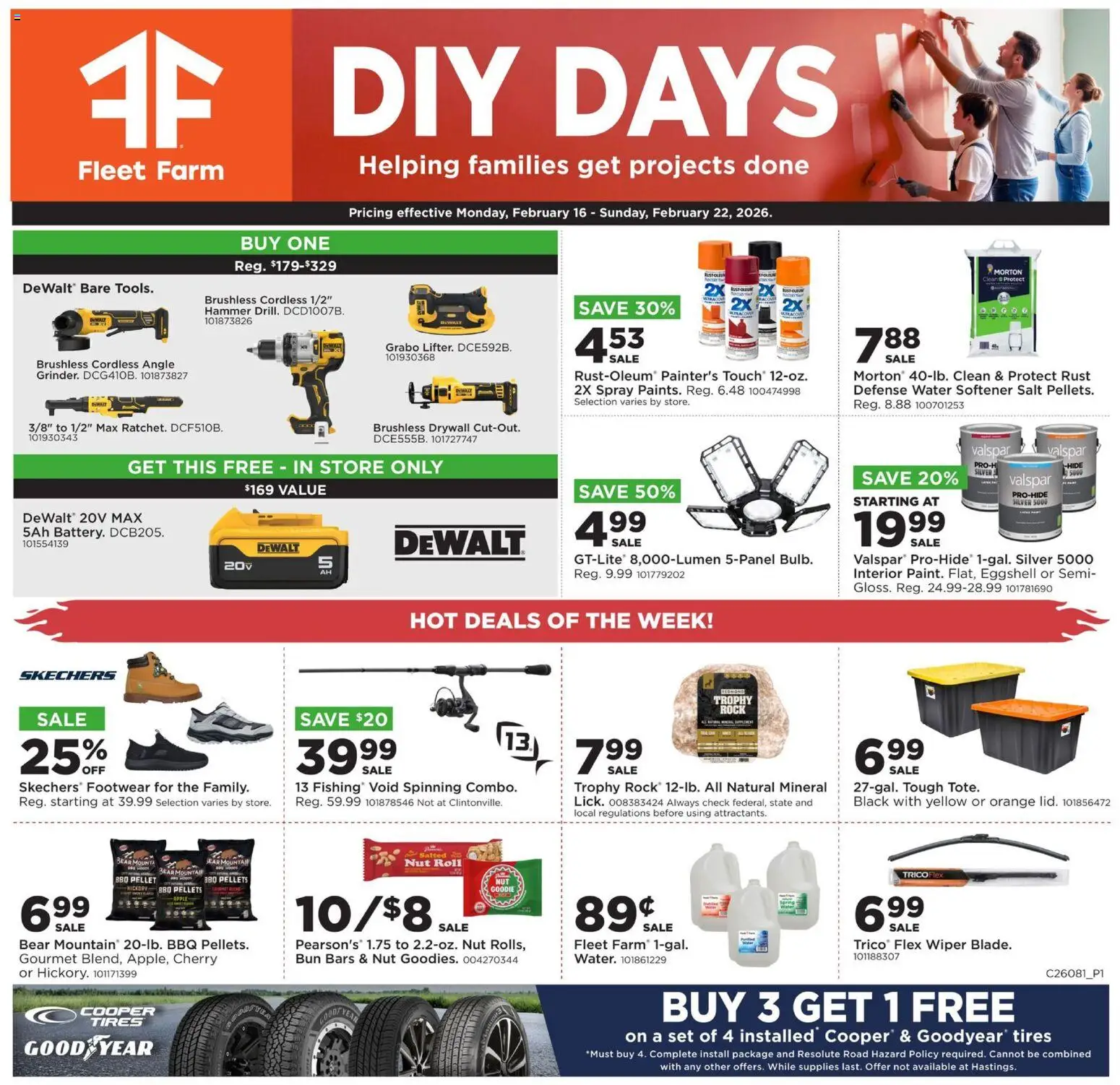 Ad Preview of Mills Fleet Farm Weekly Ad from 02/16/2026