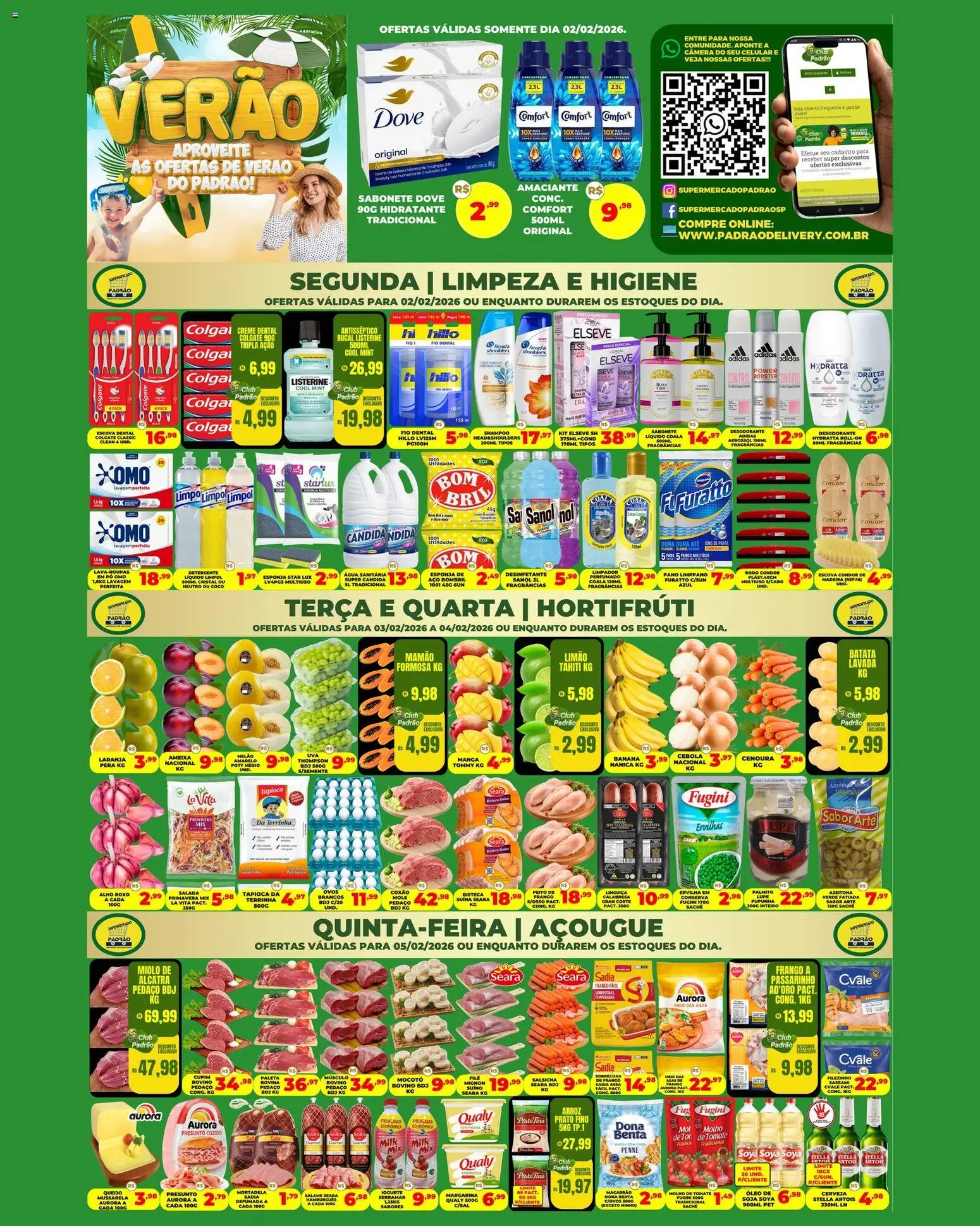 Pré-Visualização do folheto "Ofertas da semana" da loja Supermercado Padrão válido a partir de 02/02/2026