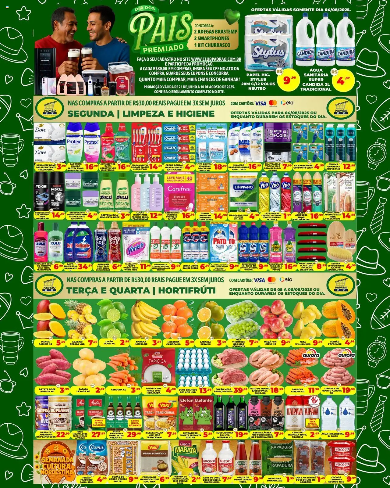 Supermercado Padrão folheto "Ofertas da semana" válido a partir de 04/08/2025 - número de página 1