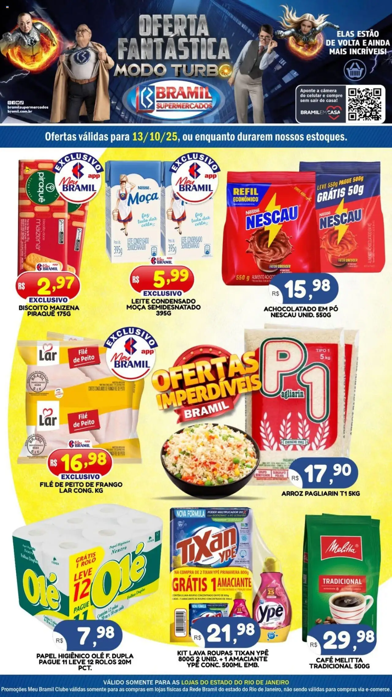 Bramil Supermercados folheto "Ofertas do Dia" válido a partir de 13/10/2025 - número de página 1