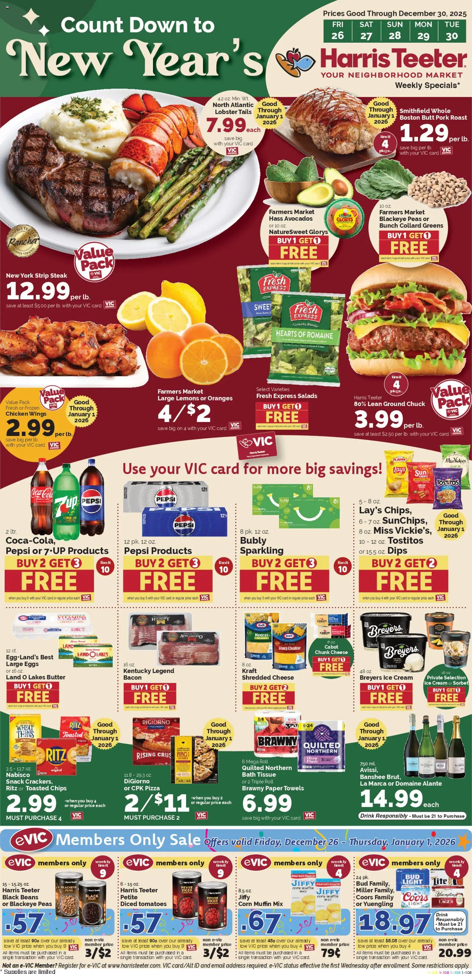 Ad Preview of Harris Teeter Weekly Ad from 12/26/2025