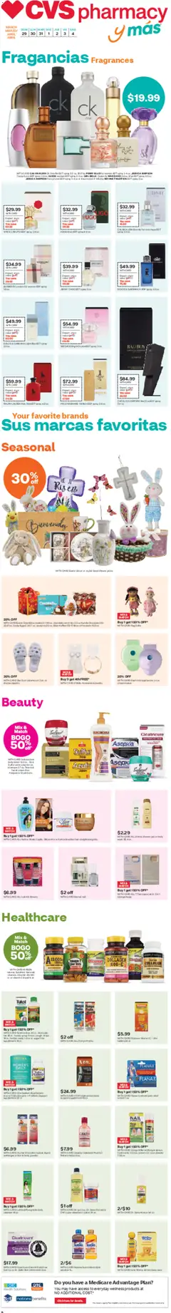Ad Preview of CVS Pharmacy CVS Pharmacy y más from 03/29/2026