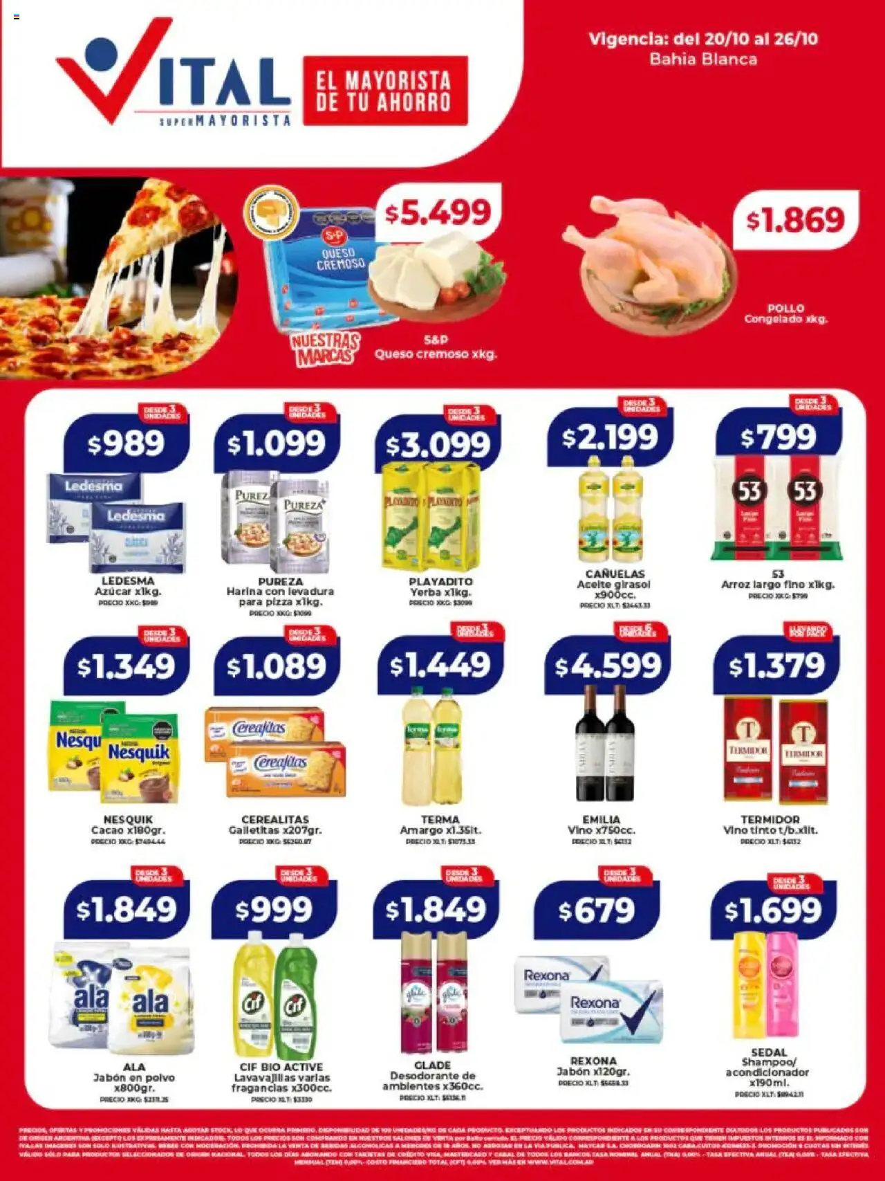 Vital Ofertas - Bahía Blanca del 20/10/2025 >> Catálogo