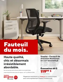 Un aperçu du dépliant Entreprises du magasin Staples est valide à partir 2 févr. 2026