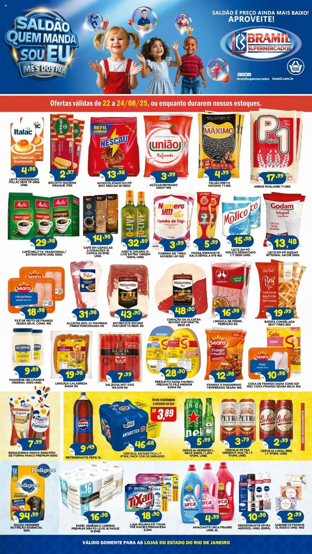 Bramil Supermercados folheto "Ofertas da semana" válido a partir de 22/08/2025 - número de página 1