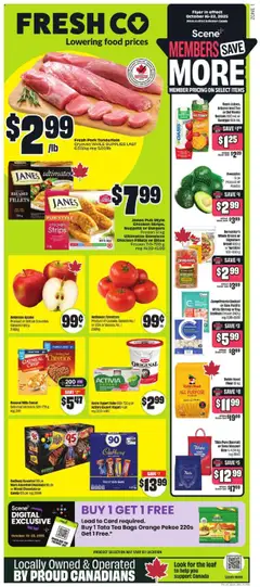 Un aperçu du dépliant Weekly Flyer - ON du magasin FreshCo est valide à partir 16 oct. 2025
