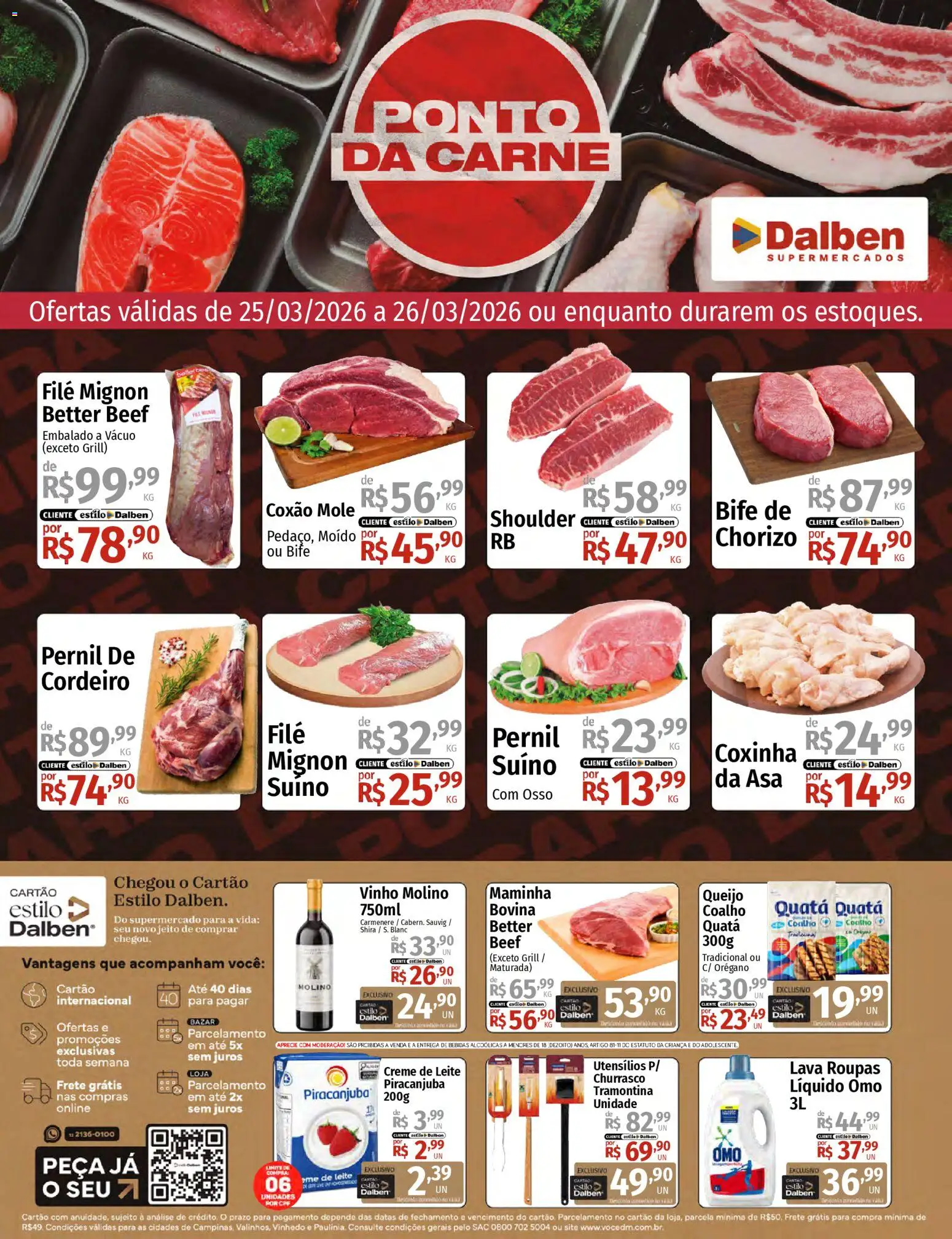 Pré-Visualização do folheto "Supermercado Dalben - Ofertas da semana" da loja Supermercado Dalben válido a partir de 25/03/2026
