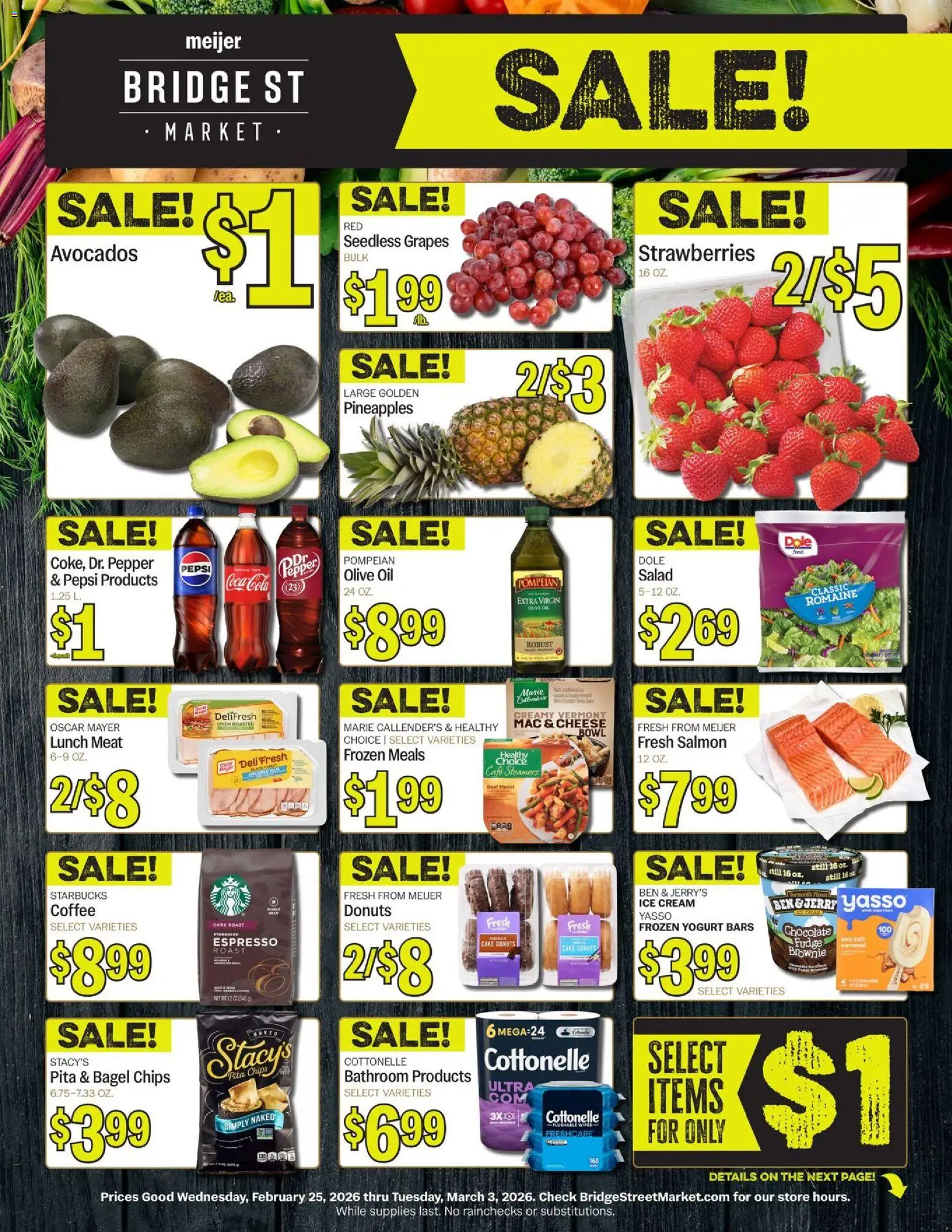 Ad Preview of Meijer Bridge Street Market from 02/25/2026