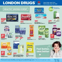 Preview of leaflet London Drugs - Healthy Savings Event from shop London Drugs is valid from Apr 10, 2026