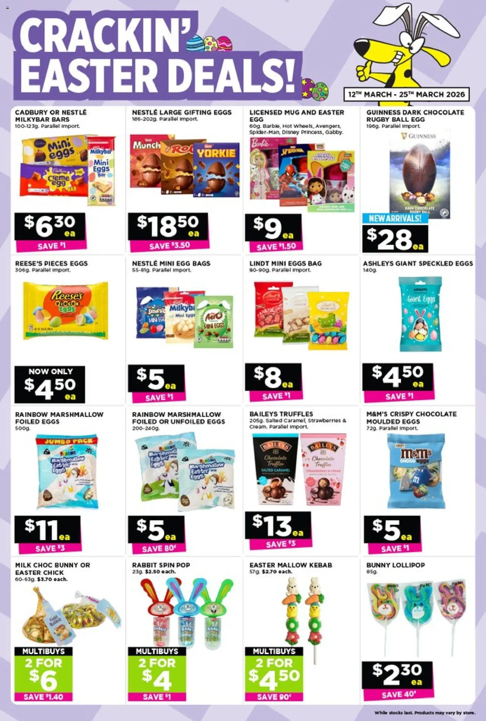 Preview of catalogue Crackerjack Crackin' Easter Deals from shop Crackerjack valid 12 Mar 2026