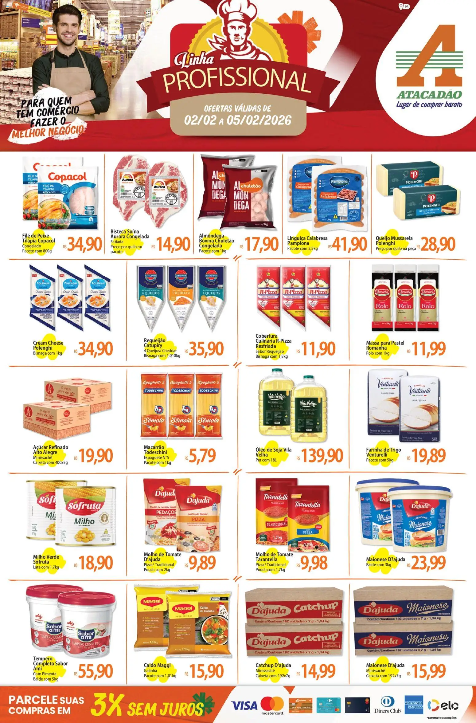 Pré-Visualização do folheto "Ofertas - PR" da loja Atacadão válido a partir de 02/02/2026