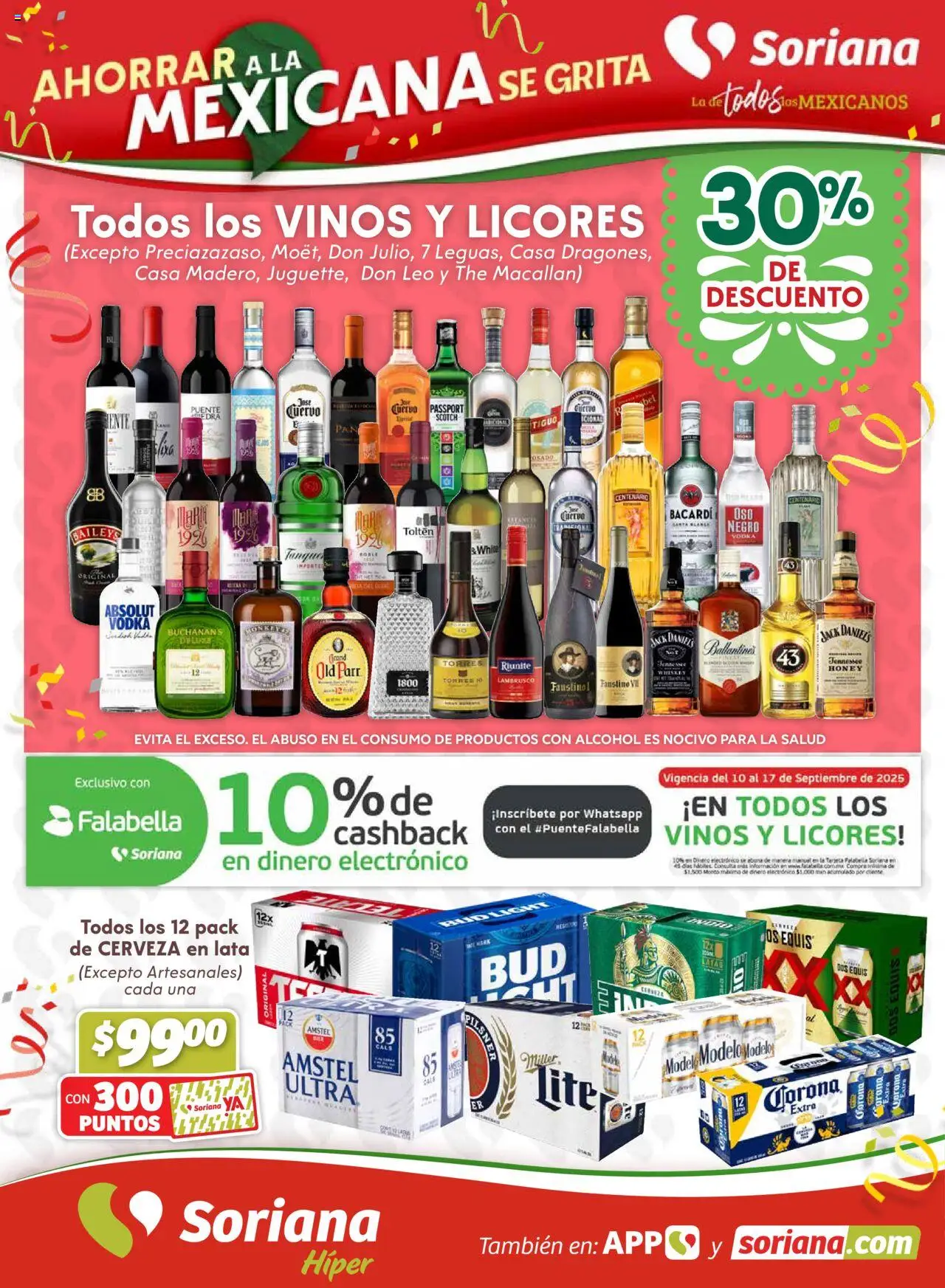 Ahorrar a la mexicana se grita Soriana Híper Nacional Soriana y sus promociones válidas desde el 10/09/2025 - Número de página 1
