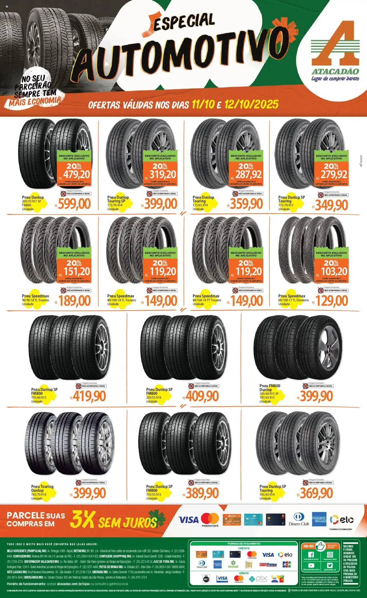 Atacadão folheto "Ofertas - MG" válido a partir de 11/10/2025 - número de página 1