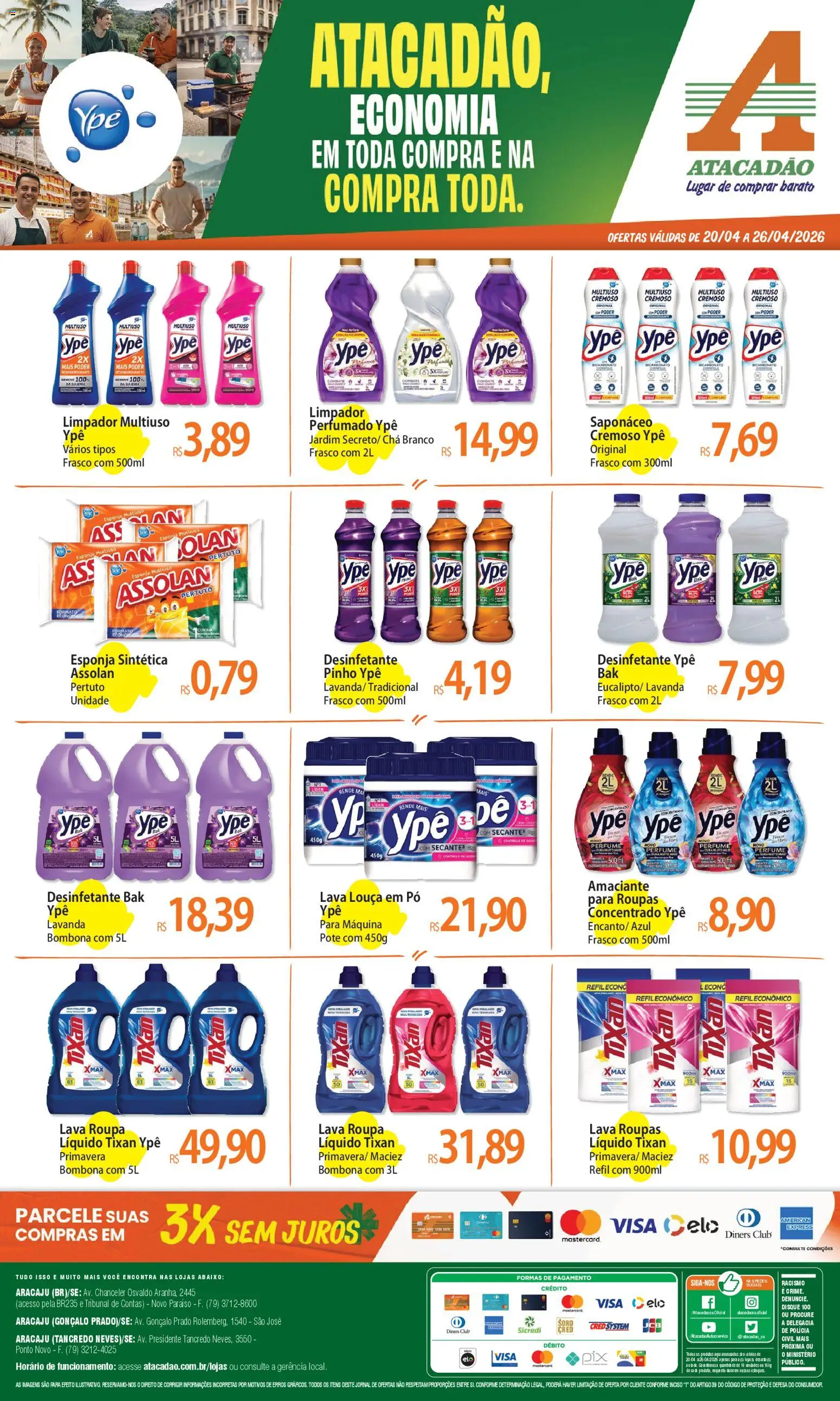 Pré-Visualização do folheto "Atacadão ofertas - SE" da loja Atacadão válido a partir de 20/04/2026