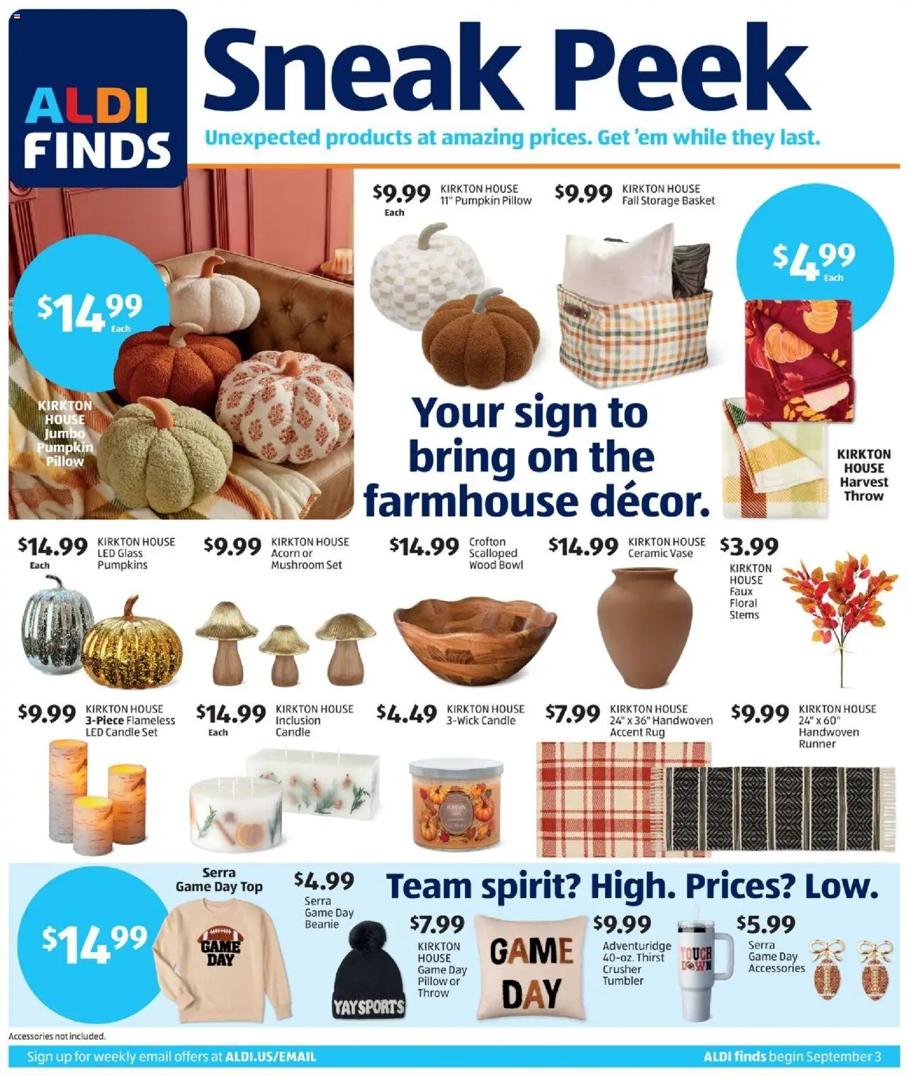 Aldi Weekly Ad from 09/03/2025 - Flyer, Sales ad - Page number 1