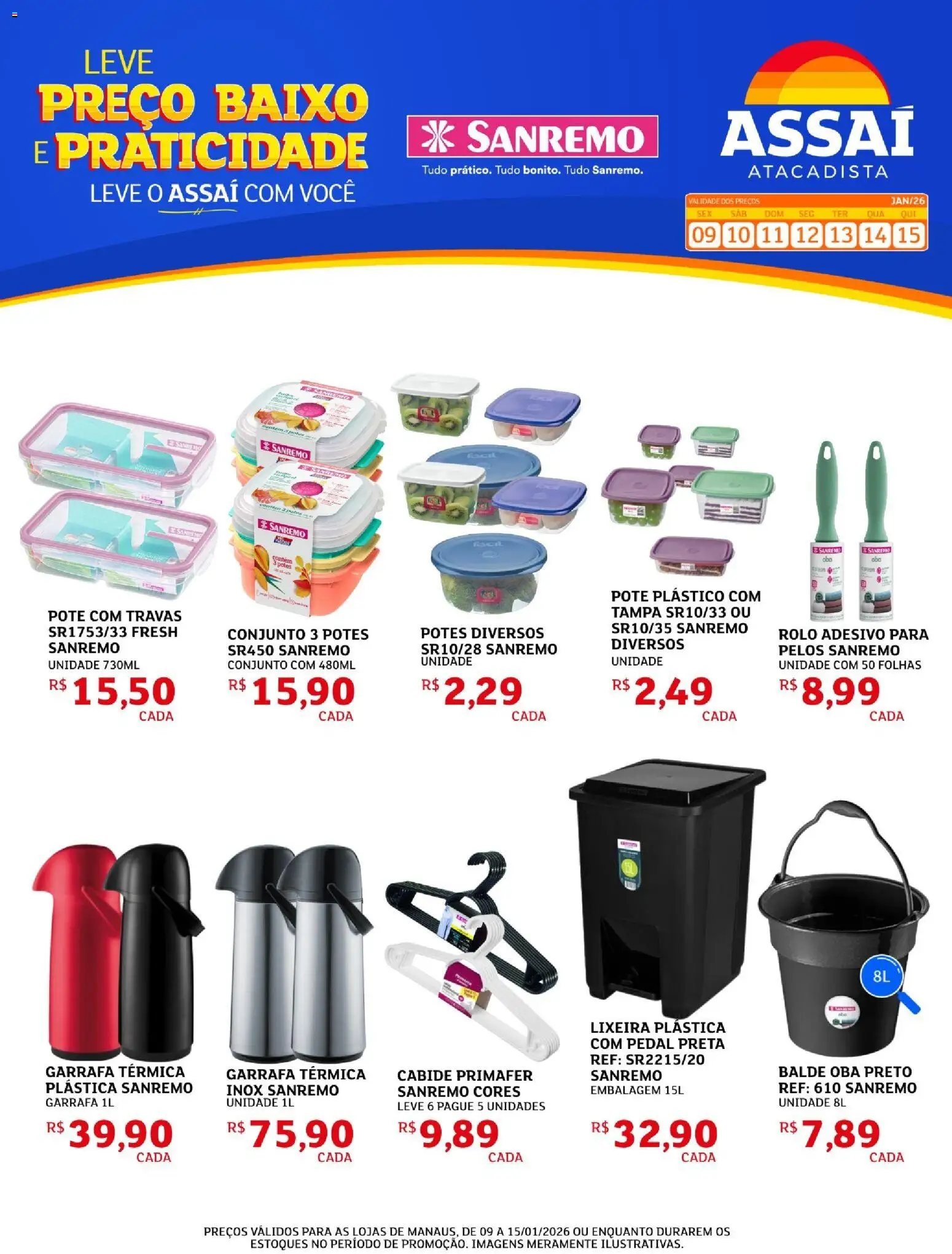 Pré-Visualização do folheto "Encarte - AM" da loja Assaí Atacadista válido a partir de 09/01/2026