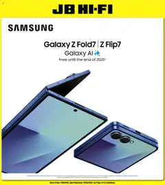 Preview of catalogue Samsung Launch from shop JB Hi-Fi valid 01/08/2025