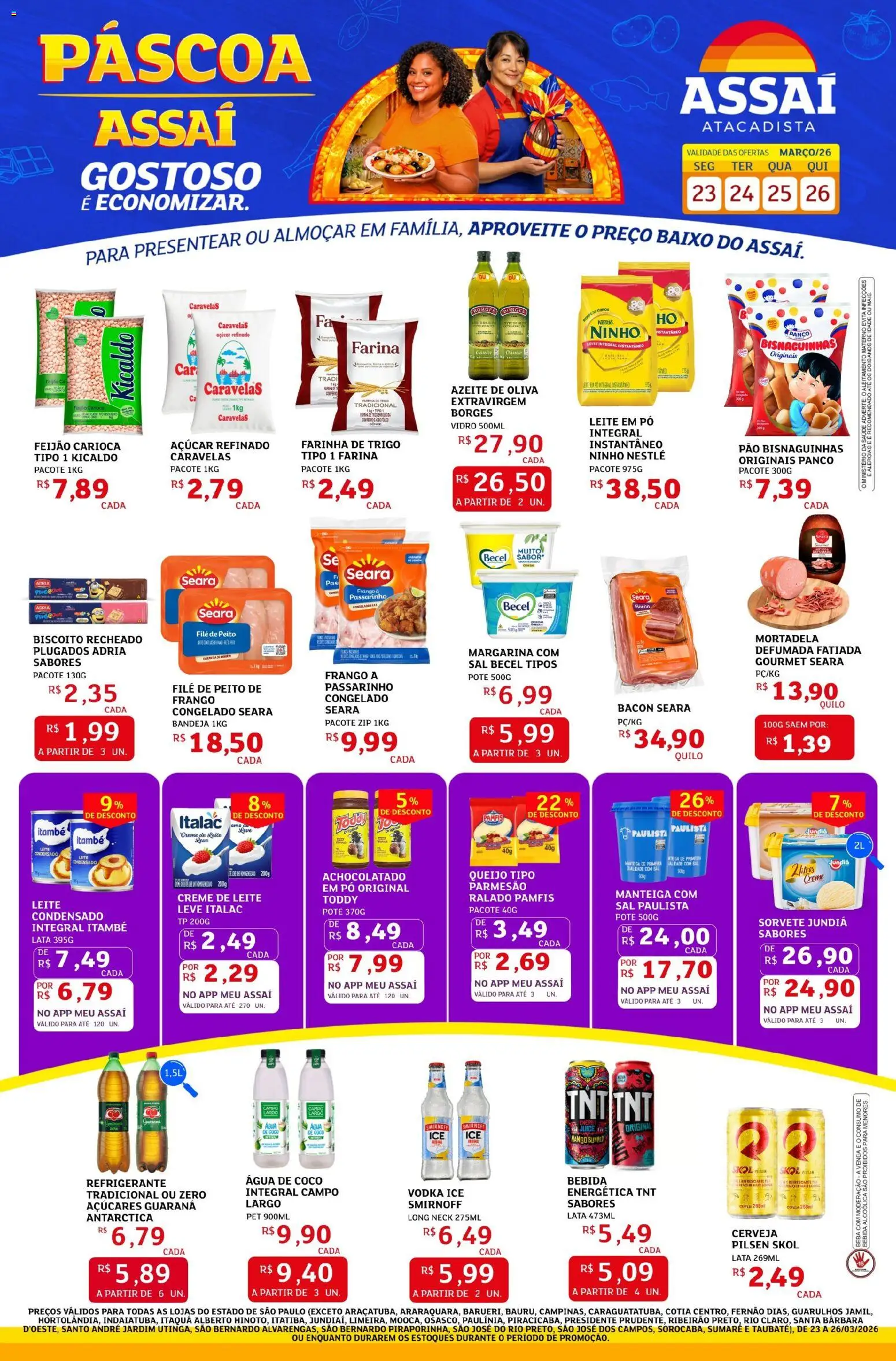 Pré-Visualização do folheto "Assaí Atacadista ofertas - SP" da loja Assaí Atacadista válido a partir de 23/03/2026