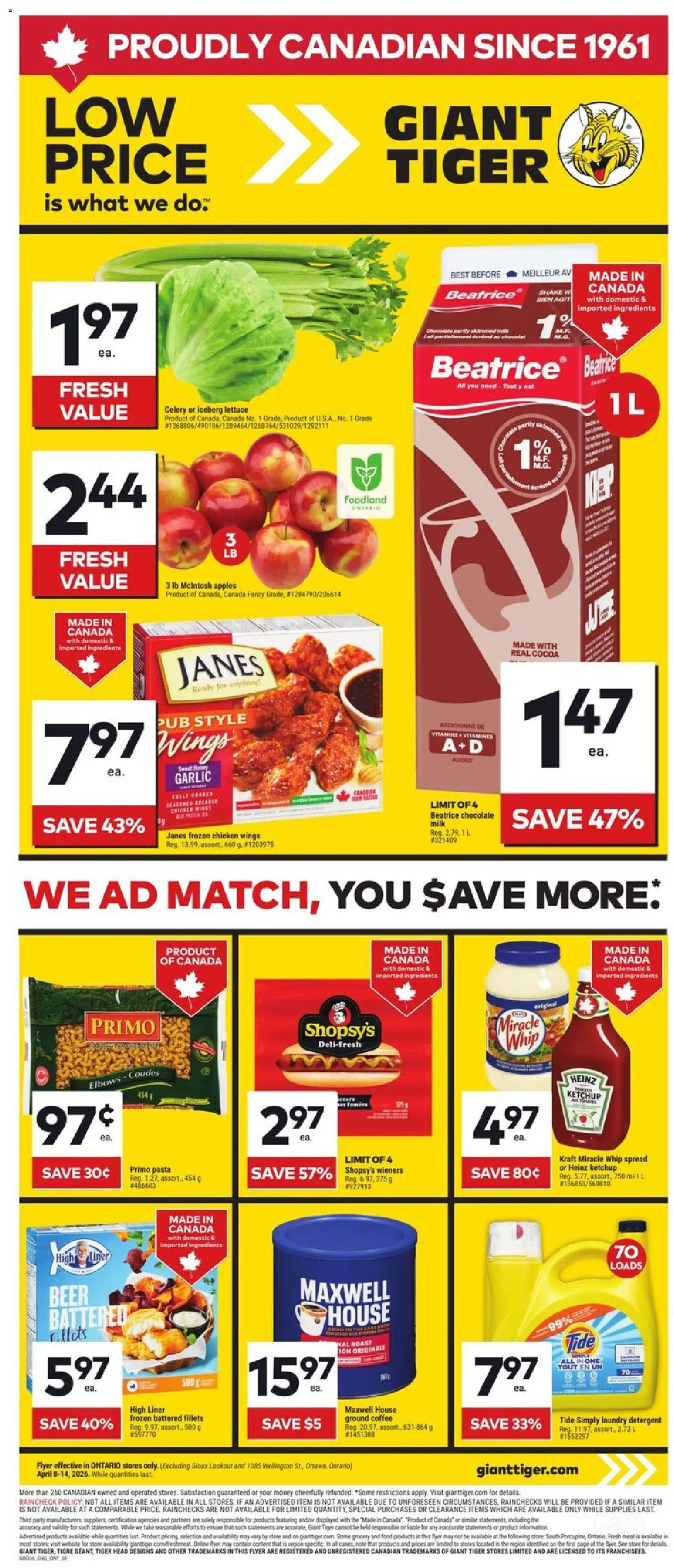 Preview of leaflet Giant Tiger Weekly Flyer from shop Giant Tiger is valid from Apr 08, 2026