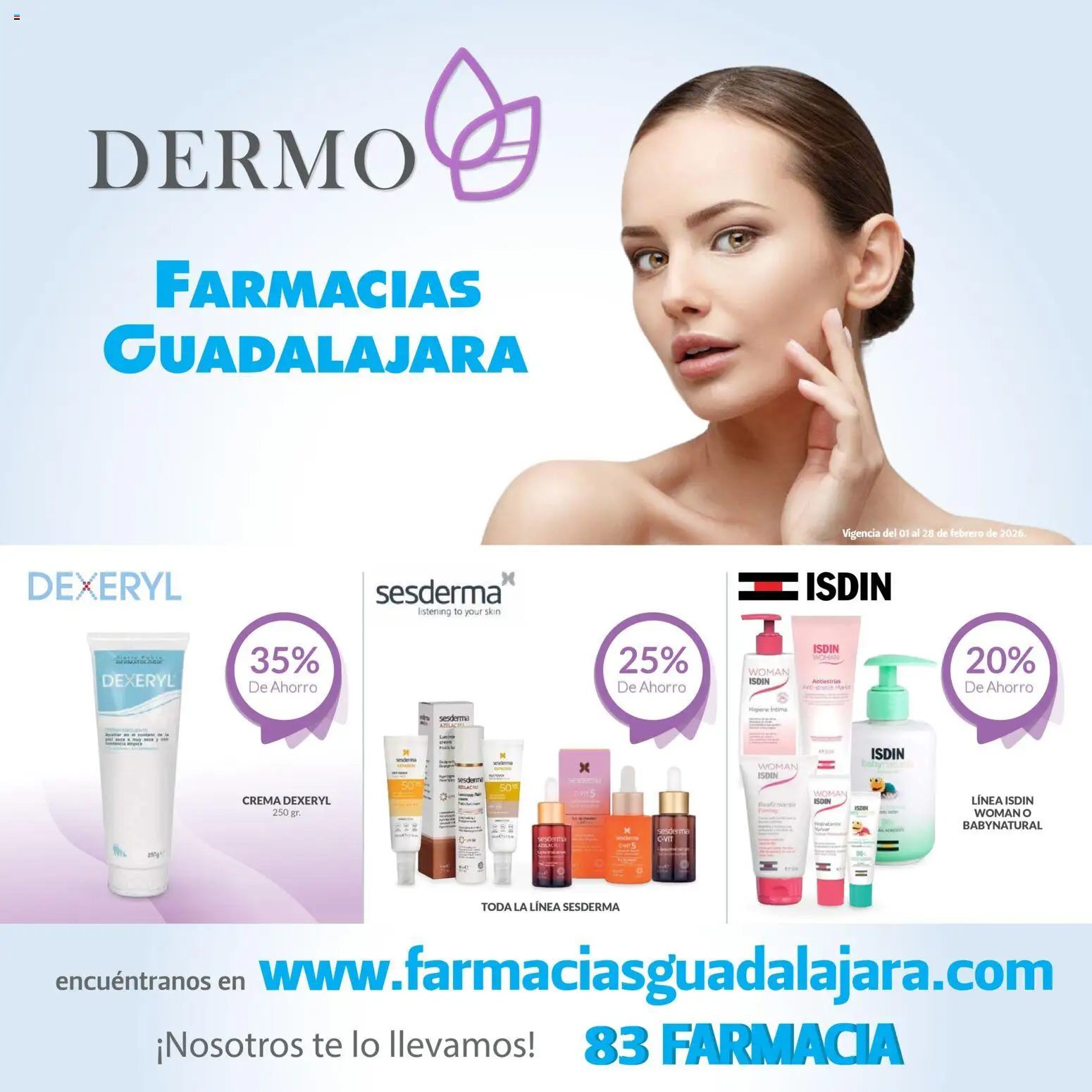 Vista previa las ofertas de la tienda Farmacia Guadalajara - Catálogo Dermo desde el 01/02/2026 