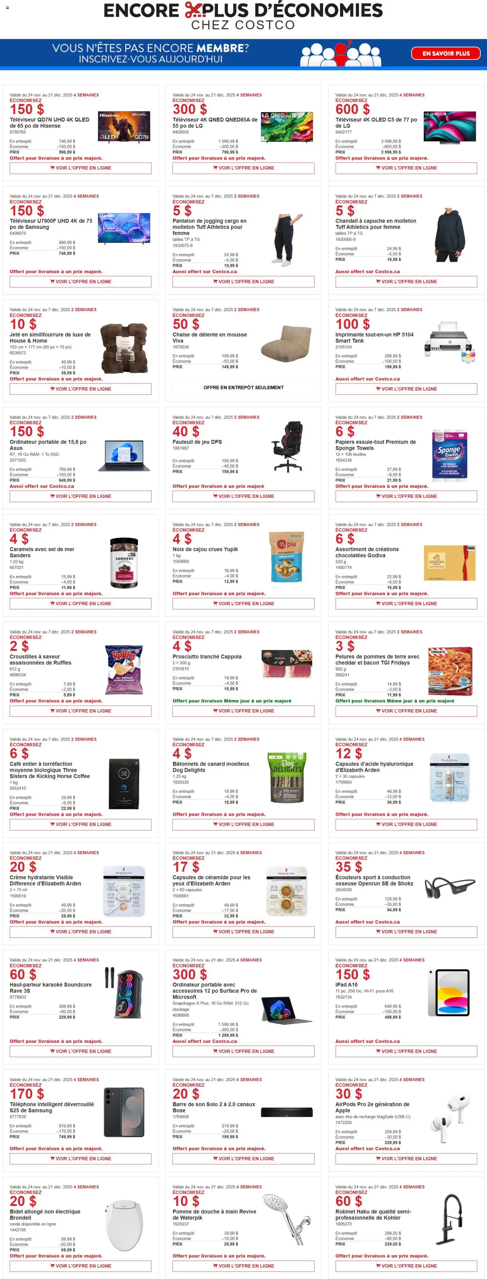 Preview of leaflet Circulaire from shop Costco is valid from Nov 24, 2025