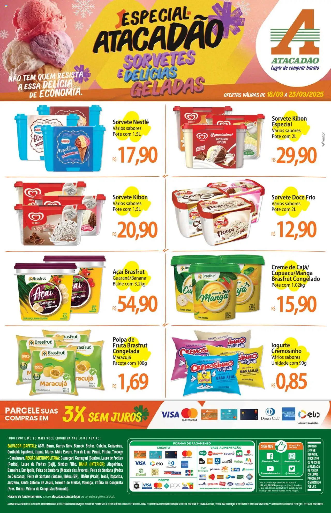 Atacadão folheto "Ofertas - BA" válido a partir de 18/09/2025 - número de página 1