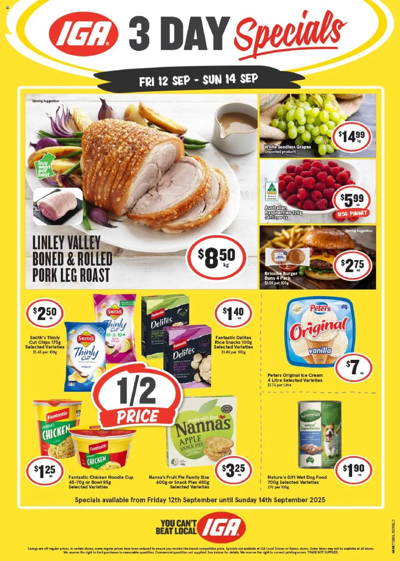 IGA catalogue valid from 12/09/2025 - page 1