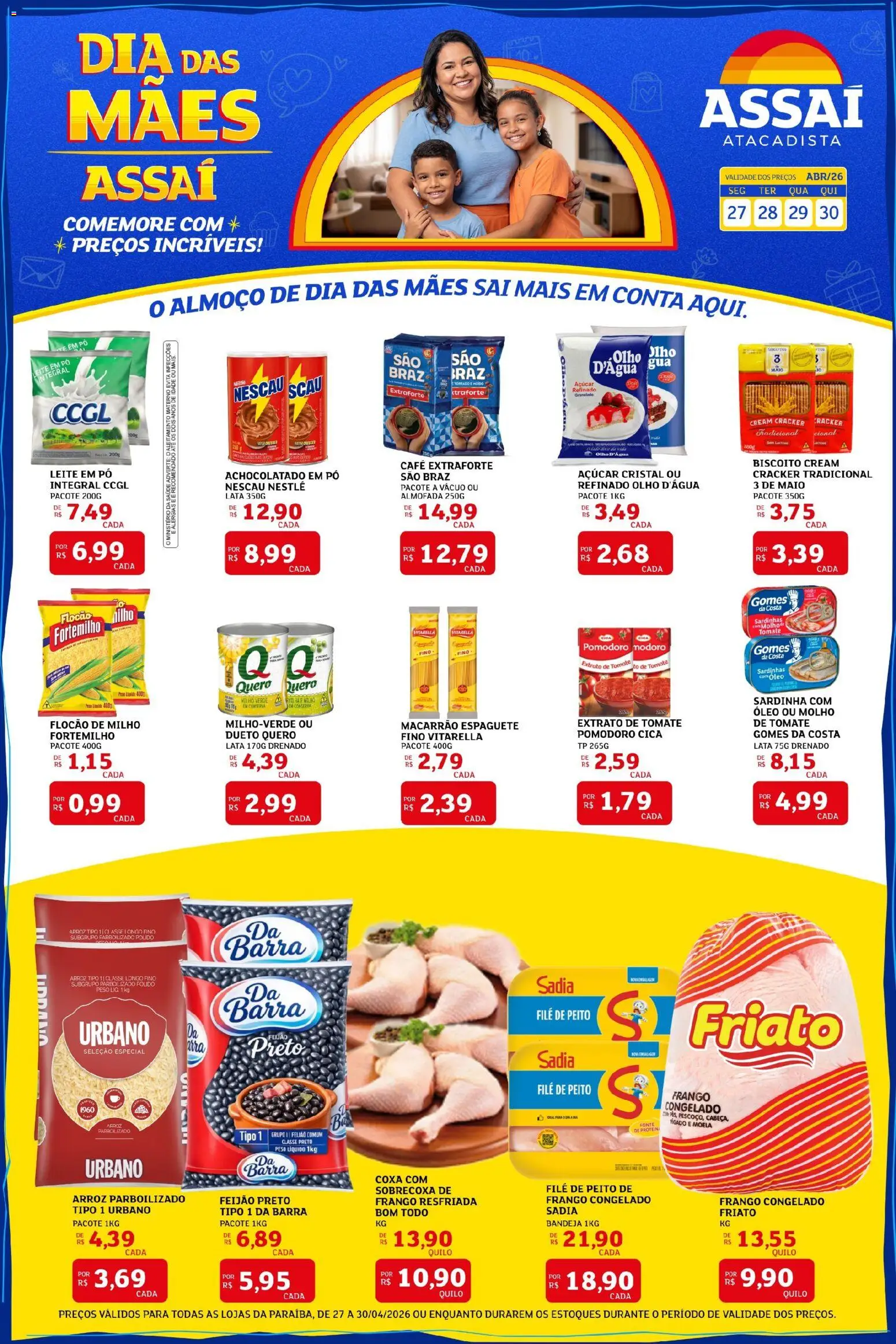 Pré-Visualização do folheto "Assaí Atacadista ofertas - PB" da loja Assaí Atacadista válido a partir de 27/04/2026