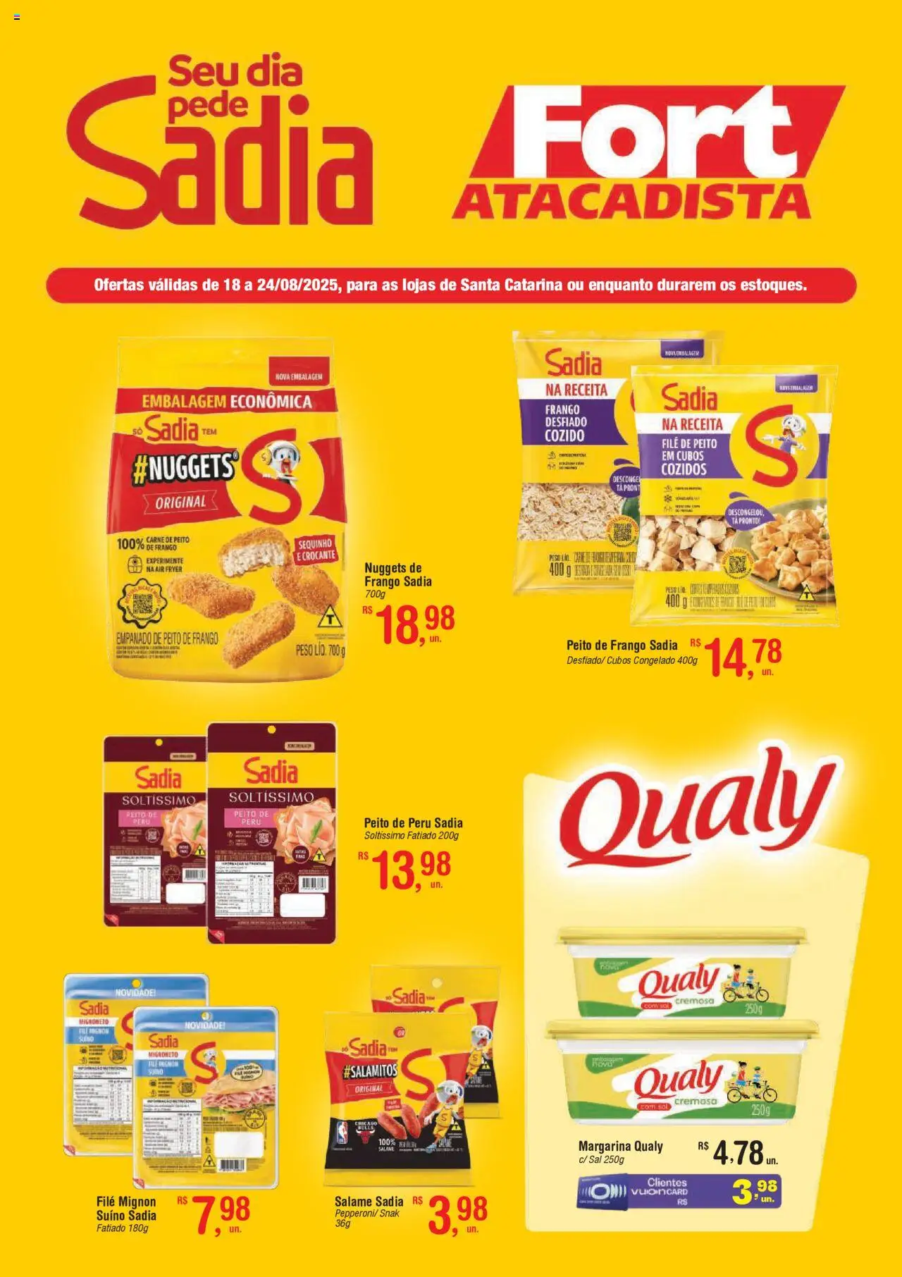 Fort Atacadista folheto "Ofertas BRF" válido a partir de 18/08/2025 - número de página 1