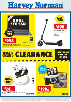 Preview of catalogue Computers & Tech Clearance Digital Catalogue from shop Harvey Norman valid 03/01/2026
