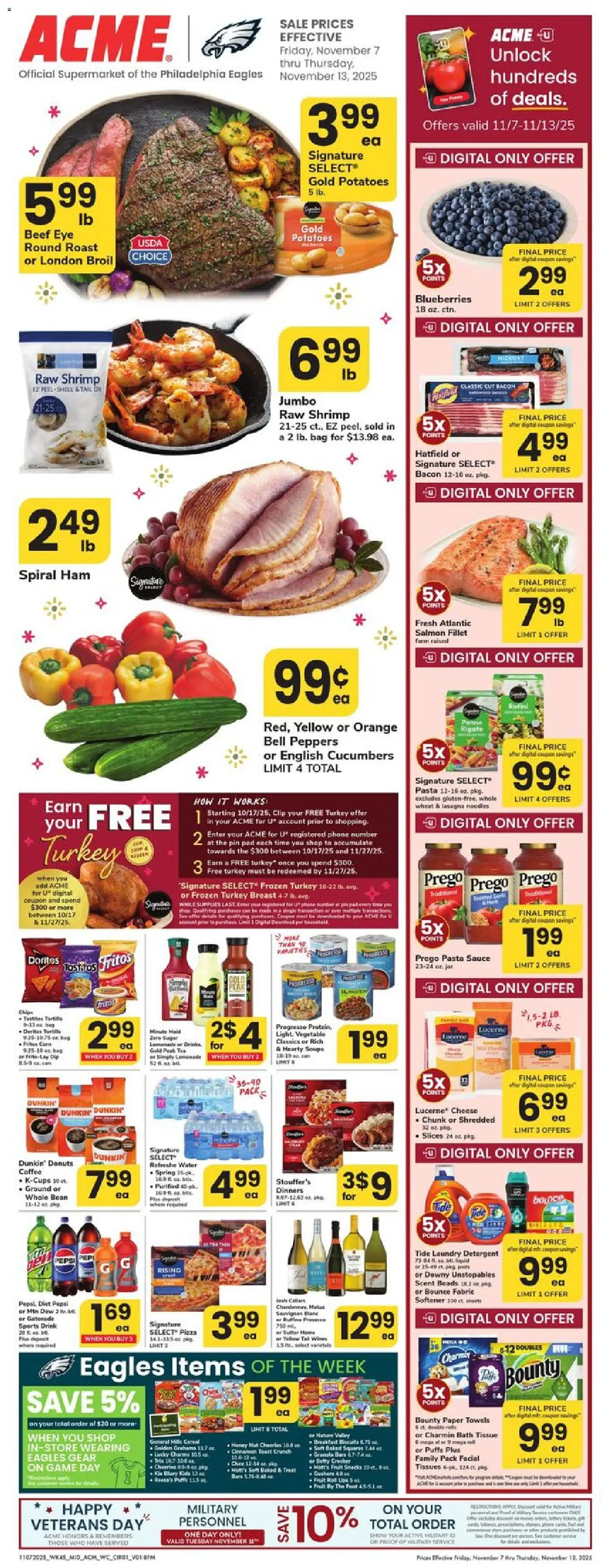 Ad Preview of Acme Weekly Ad - PA from 11/07/2025