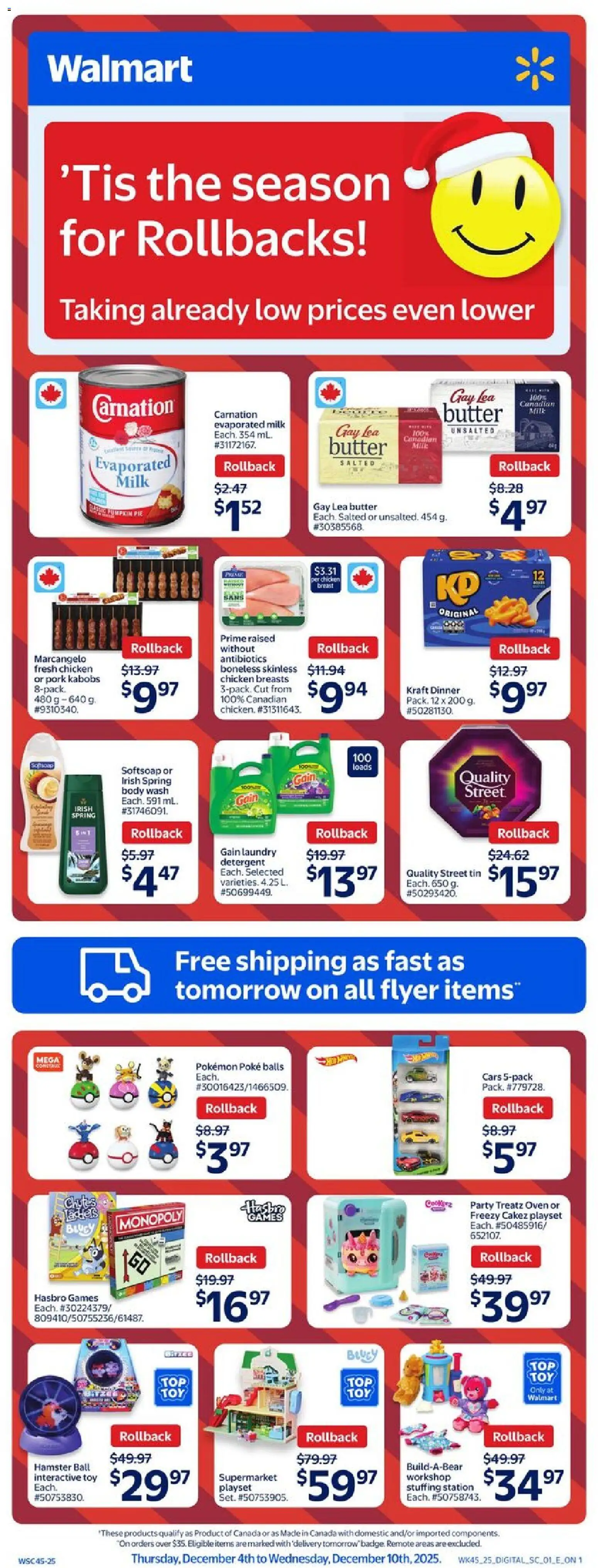 Preview of leaflet Weekly Flyer from shop Walmart is valid from Dec 04, 2025