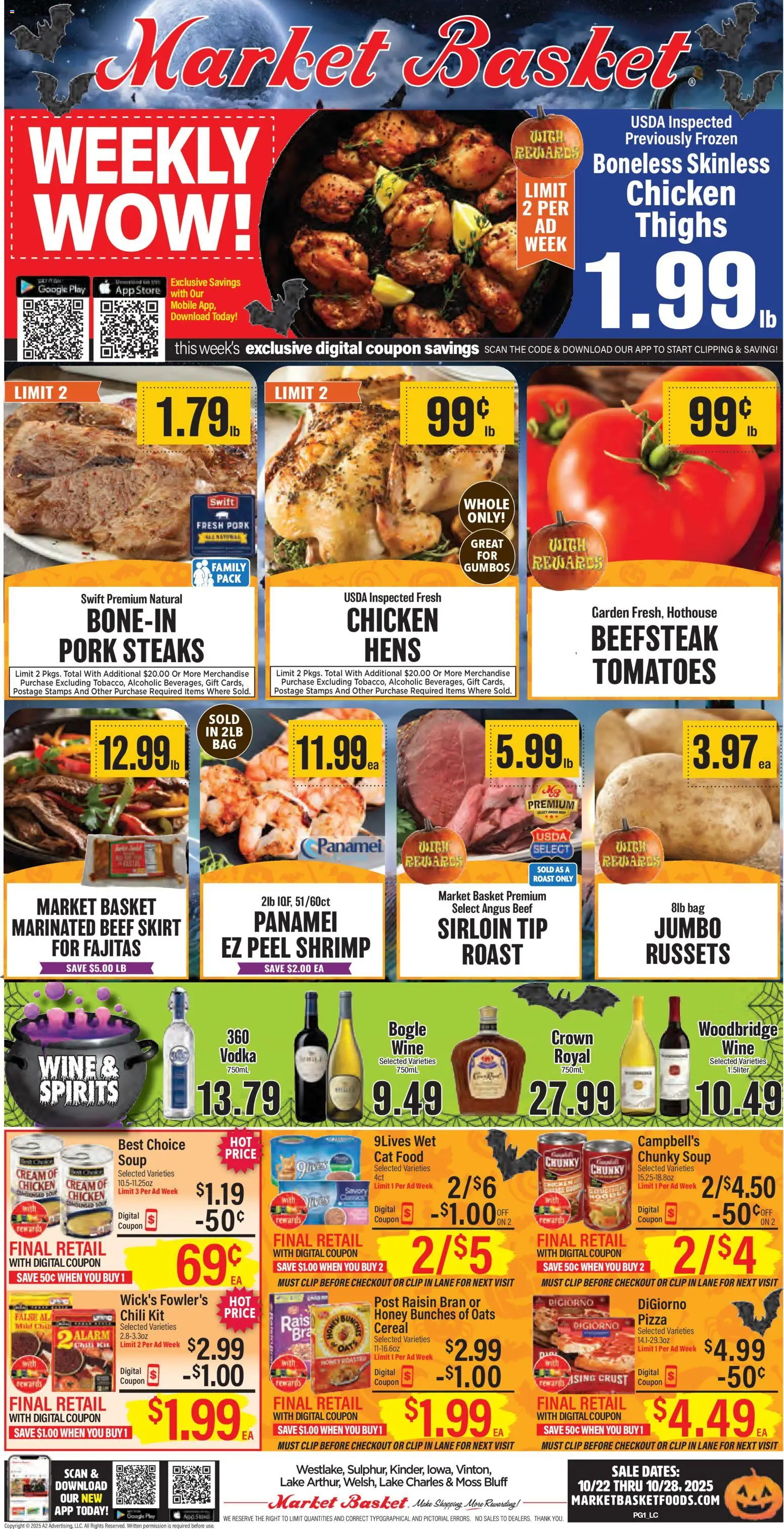 Market Basket Lake Charles from 10/22/2025 - Flyer - Page number 1